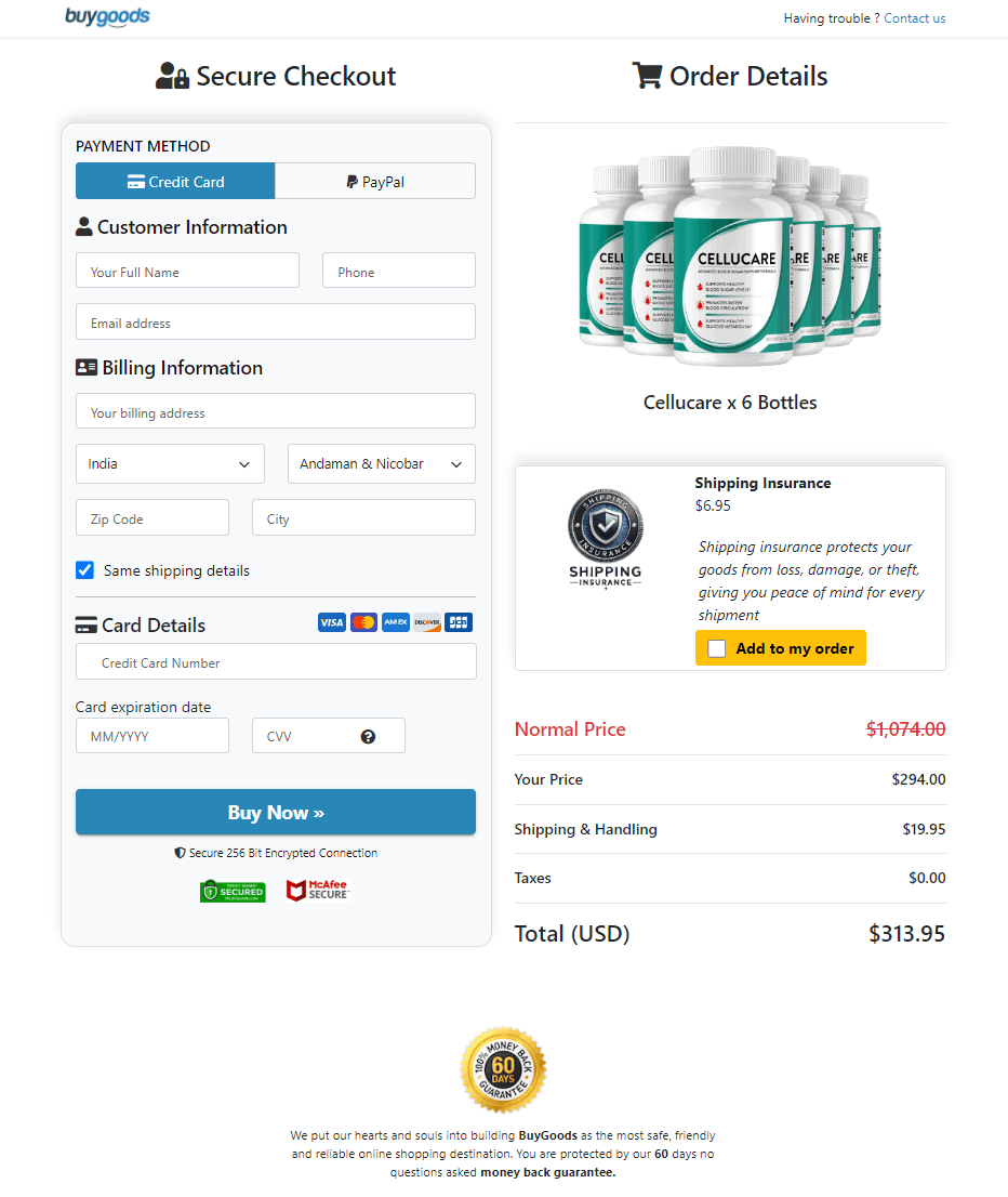 cellucare-order-page